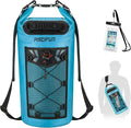 Piscifun Dry Bag Waterproof Floating Backpack 10L/20L/30L/40L with Waterproof Phone Case for Boating Kayaking Fishing
