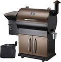 Z GRILLS Wood Pellet Grill Smoker with PID Control Rain Cover 700 sq. in Cooking Area for Outdoor BBQ Smoke Bake and Roast 700D
