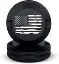 Premium Pouch Container | Zyn Metal Can | Moisture &amp Odor Proof Snus Can | Zyn Accessories | Laser Engraved American Flag Design
