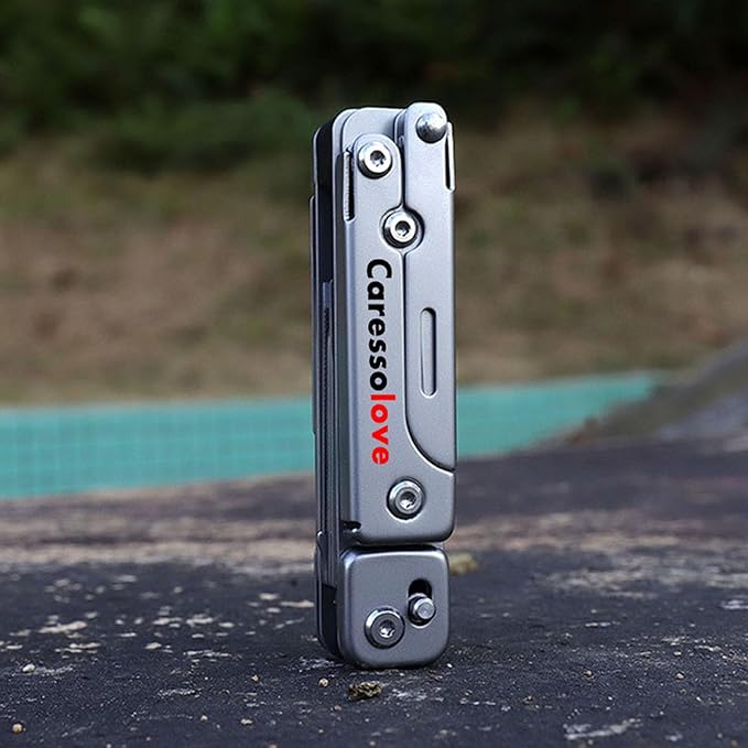 Caressolove Detachable Multitool Camping Knife Survival EDC Tools - Tactical Foldable Saw Pocket Knife Scissors Bottle Opener Can Opener File All in One Tool for Camping Hiking Fishing