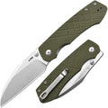 CJRB Kestrel Folding Knife 3.31'' AR-RPM9 Steel Blade G10 Handle EDC Knife for Outdoor Survival Camping Hiking Designed by Ray Laconico(J1962 Green)
