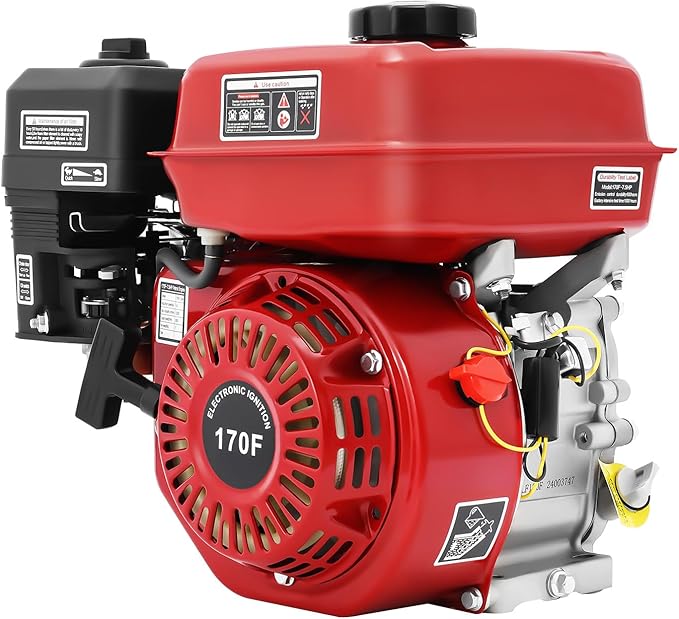 212CC Gas Powered Engine 3000W 7.5HP Gas Engine Motor 0.95 Gal Small Go Kart Engine for Water Pumps Lawnmowers Minibikes 3600Rpm with Nylon Camshaft &amp Air Filter Pull Start