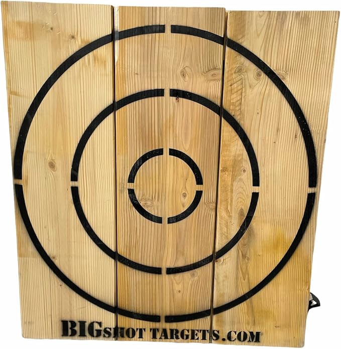 Wooden Axe Throwing Target with Bottle Opener for Knives Stars and Light Duty Axes