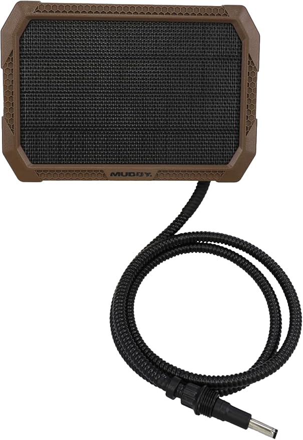Muddy Solar Power Panel 5000 Mah / 10ft. Insulated Metal Cable/USB Charging Port