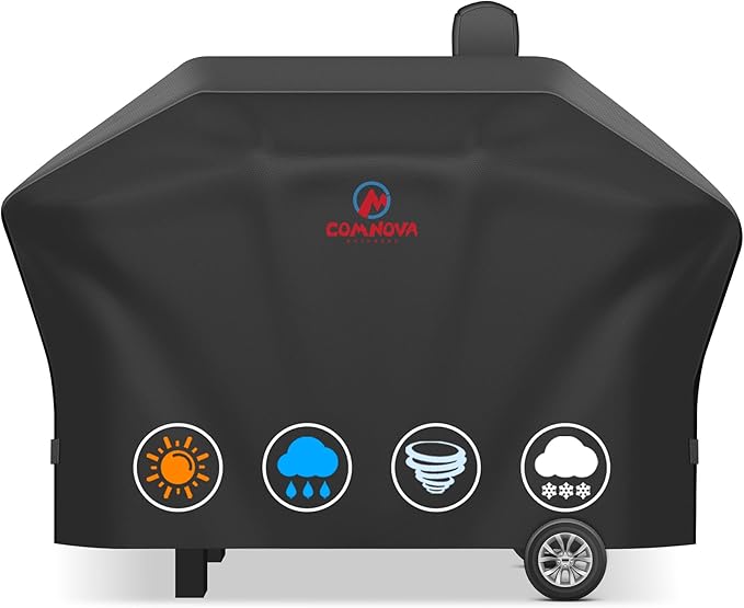 Comnova Pellet Grill Cover for Camp Chef 24 Series - 600D Premium Smoker Cover Waterproof &amp Heavy Duty for Camp Chef Woodwind 24 Woodwind Pro 24 PG24 PG24WWSB SmokePro SG24 DLX 24 and More