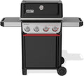 Weber Spirit E-425 Liquid Propane Gas Grill for Outdoor Cooking and BBQ 4 Burner Black – Porcelain-Enameled Cast-Iron Grates 2 Boost Burners &ampSear Zone