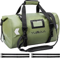 YUMQUA Waterproof Duffel Bag Motorcycle Duffle Bag Heavy Duty Roll Top Large Dry Bags Waterproof with Durable Straps &amp Handle for Travel Outdoor Boating Rafting Kayaking Camping Paddle boarding