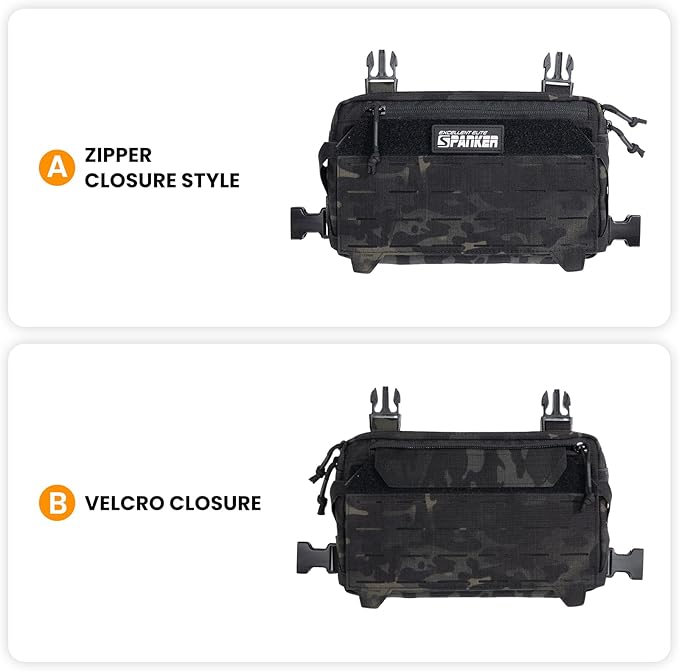 EXCELLENT ELITE SPANKER Tactical Chest Rig Pack EDC Chest Bag Molle Utility Chest Pouch for Outdoor Hunting Workouts Hiking
