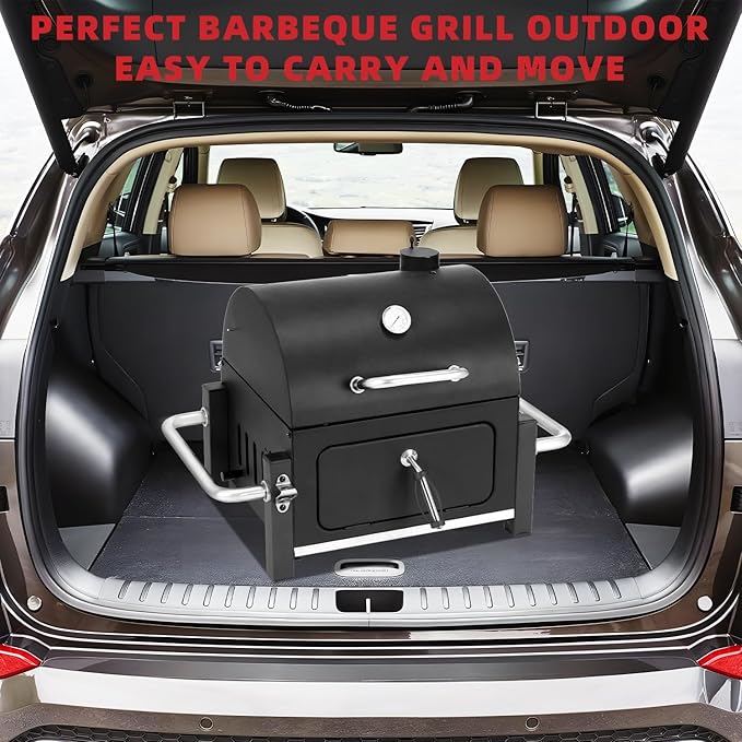 Kendane Portable Charcoal Grill with 314 Square Inch Cooking AreaCompact Tabletop Charcoal Grill with Warming RackSmall BBQ Grill with Charcoal Tray for Outdoor Camping Picnic