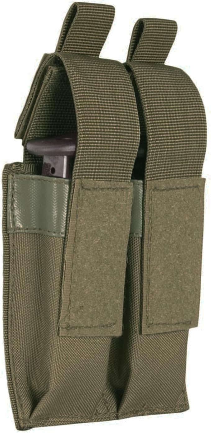 Fox Outdoor Products Pistol Quick Deploy Dual Mag Pouch Olive Drab