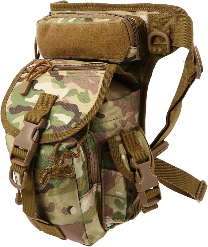 1pc Thigh Pouch Oxford Fabric Leg Bag for Outdoor Sports Practical Drop Leg Bag for Camping Hiking Fishing Water-resistant Design Storable Capacity for Essentials