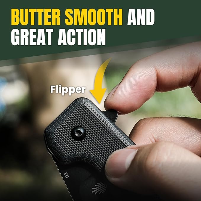 Kizer Nice Guy Pocket Folding Knife 2.84” D2 Steel Blade knives G10 Handle Small EDC Knife Liner Lock Flipper Knives for Men Women Sharp Camping Hiking Hunting Survival Knives V3011M1