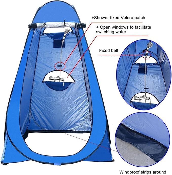 Changing Tent Portable Privacy Shower Tent Outdoor Waterproof Changing Room Shelter for Camping Hiking Beach Toilet(Color1)