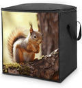 Comforter Storage Bag Clothes Storage Bins with Lids Foldable Funny Squirrel1 Print Storage Containers for Clothing Blanket Bedding Comforter