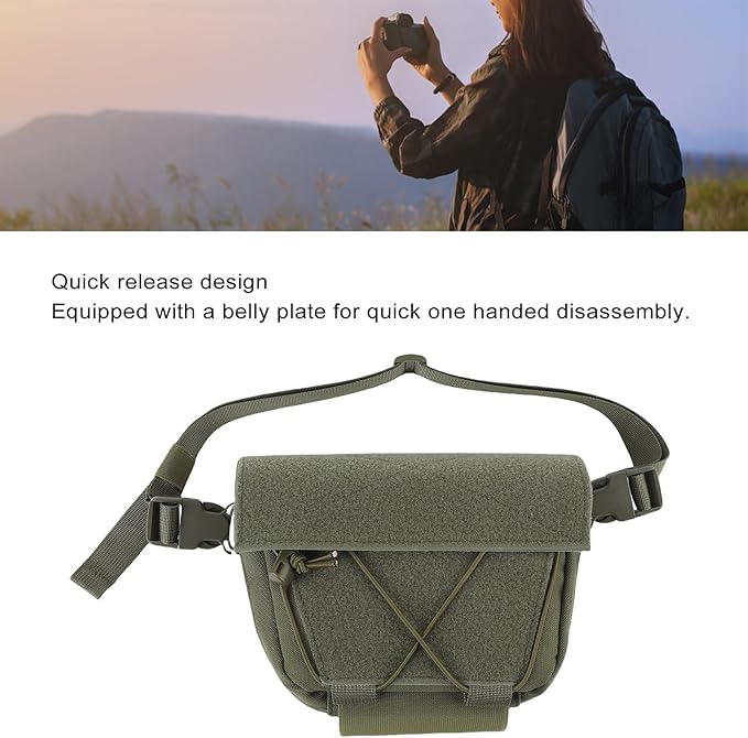 Drop Pouch Oxford Cloth Sub Abdominal Carrying Kit Bag Utility Tool Pouch Fanny Pack with Adjustable Waist Strap for Chest Rig Vest