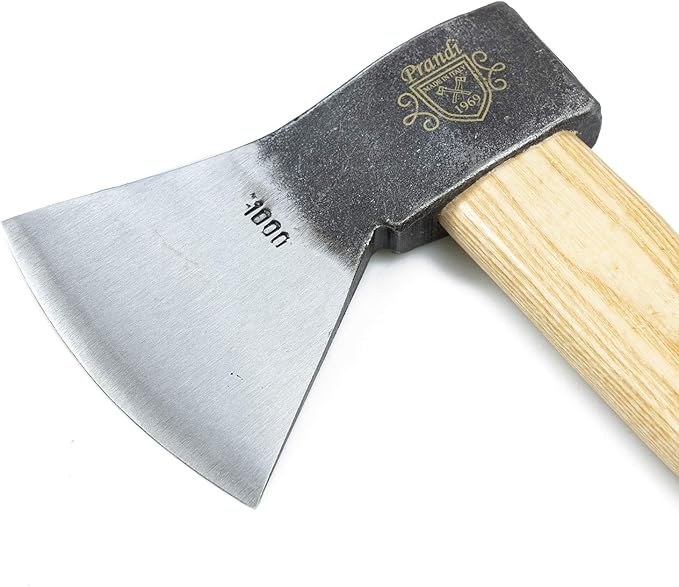 Plundie German Type Hatchet 1000 Traditional Ash Handle Natural x Silver 16.5 inches (42 cm)