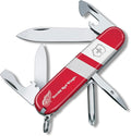 Victorinox Tinker Swiss Army Knife – Compact 12 Function Swiss Made Pocket Knife with Large Blade Small Blade and Bottle Opener – Detroit Red Wings