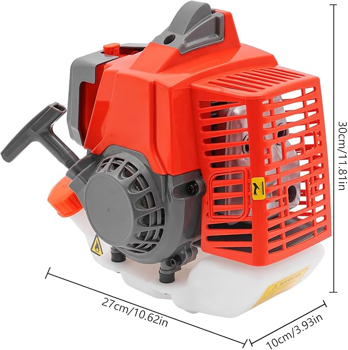 63.3CC 2-Stroke Gasoline Engine 2.2Kw Portable Agricultural Engine 0.34Gal Single-Cylinder 2-Stroke Engine Air-Cooled 7500R/Min for Lawn and Garden Equipment Weed Whackers