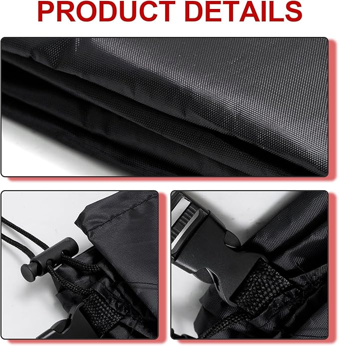 Heavy Duty 600D/900D Polyester Generator Cover Waterproof Windproof UV Resistant for Most 5000-10000W Portable Generators Universal Outdoor Storage Protection (32x24x24 Inches)