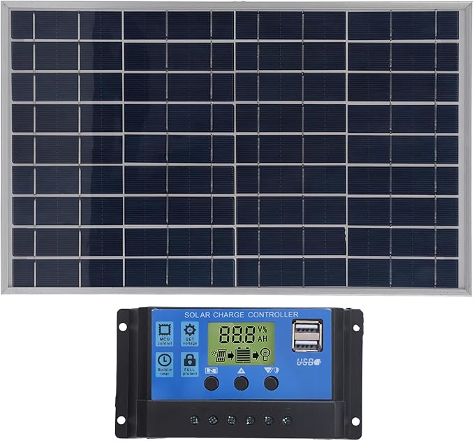 Solar Panel 10W Polycrystalline with Solar Controller for Outdoor Activities
