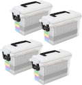 Sheffield 12758 4-Pack Ammo Storage Box Mothers Day Gifts .30 Cal Field Boxes Mothers Day Gifts for Mom Lockable Storage Box with Handle Secures Hunting Gear Supplies and Bullets Made in USA