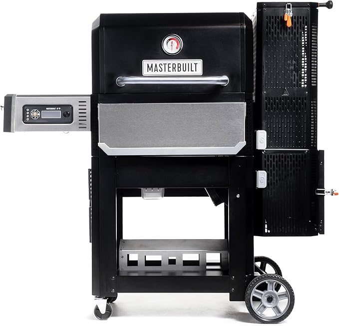 Masterbuilt® Gravity Series® 800 Smoker Grill - Charcoal Grill plus Griddle Insert Digital Control App Connectivity 800 Cooking Square Inches in Black Model MB20040221