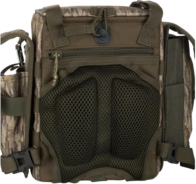 Drake Run-N-Gun Turkey Camo Lightweight Chest Pack for Hunting | 600D Polyester Rip-Stop with PVC Backing | Removable Bino Harness &amp Multiple Pockets