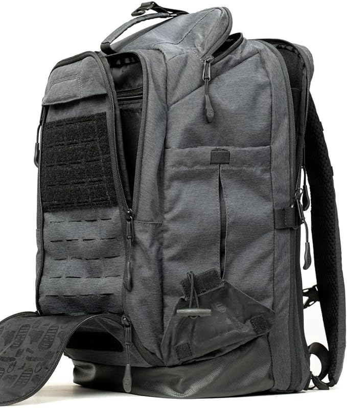 LA Police Gear LAPG Terrain Stealth Backpack Covert &amp Durable EDC Backpack Low Profile Tactical Backpack Heather Olive
