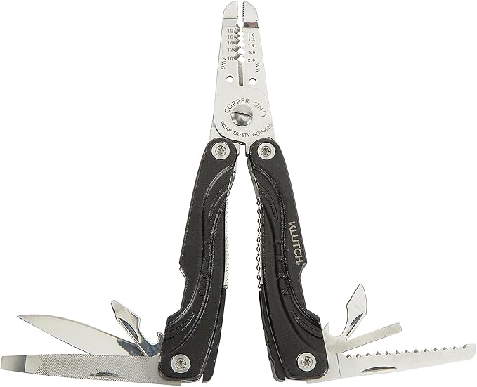 Klutch 12-in-1 Multifunction Tool with Carrying Pouch