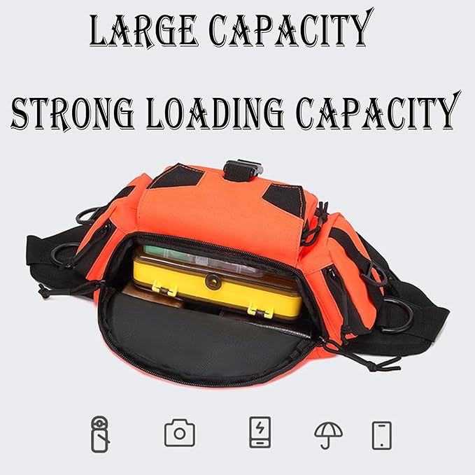 Large Capacity Multi-Pocket Fanny Pack Trendy Fashion Unisex Waist Bag Versatile Crossbody Bag for Men and Women Fits Phones Wallets and Essentials(Black)