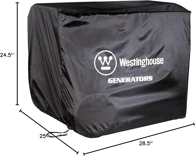Westinghouse Outdoor Power Equipment WGen Generator Cover - Universal Fit For Portable Generators Up to 9500 Rated Watts