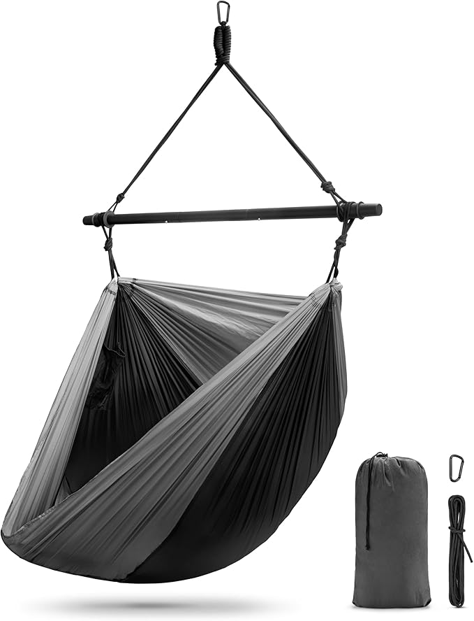 Sorbus Hanging Hammock Chair - Tree Pod Sensory Swing - Outdoor Camping Cacoon Chair - Collapsible and Lightweight Swings - Swinging Rocker Chairs for Camp Travel Hiking Tent Porch (500 lb Max)