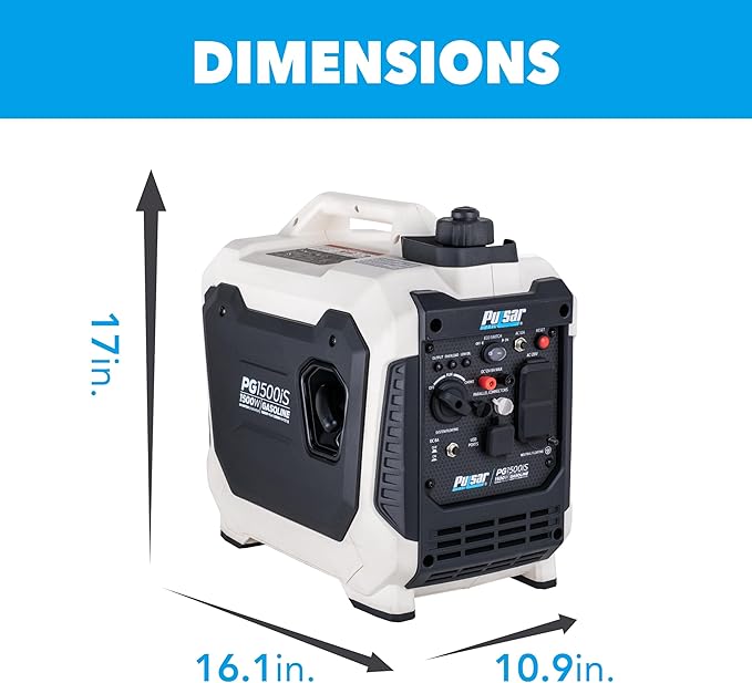 Pulsar 1500W Quiet Portable Inverter Generator