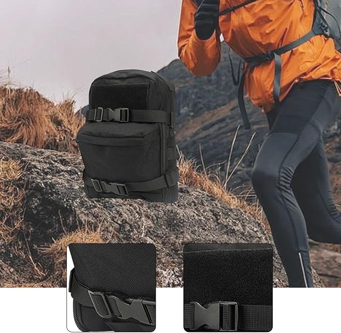 Tactical Backpack Harness Carrier with Multiple Pockets Lightweight for Hiking Cycling 23x11x31cm