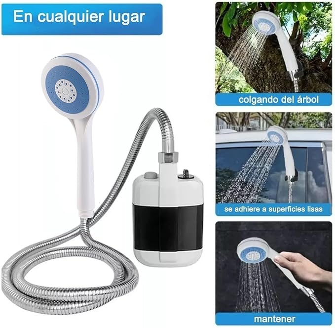 Portable Shower ABS Electric Battery Powered Camping Shower Pump for Outdoor Use