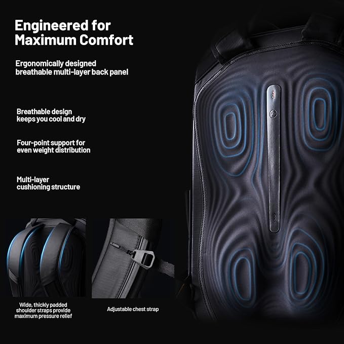 PGYTECH OneGo 2 Camera Backpack 20L with Laptop/iPad Compartment Waterproof Camera Backpack for Urban &amp Travel Photography – Compatible with Sony/Canon/Nikon/DSLR/SLR Mirrorless Cameras Matte Bla