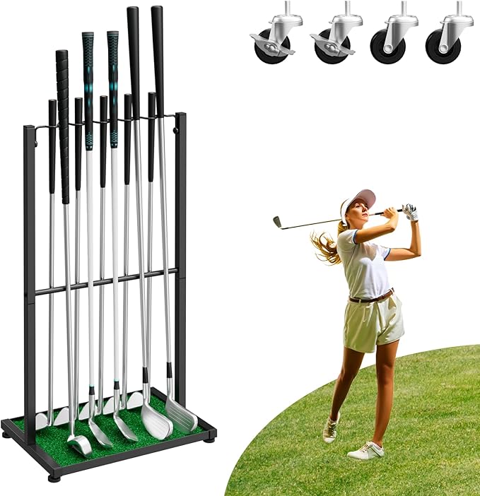 Throwing Knives Throwing Axes and Tomahawks 3 Pack Set with Bottle Opener and Nylon Sheath+ Golf Club Holder Stand Golf Ball Holder Display for 10 Cues