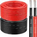 8 AWG Solar Cable 50FT Red + 50FT Black Tinned Copper Wire 8 Gauge Solar Panel Wire for RV Automotive Trailer Marine Outdoors