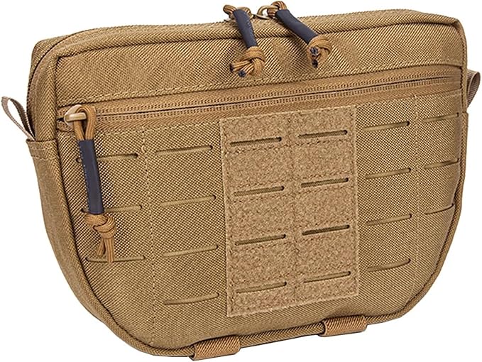 Tactical Molle Admin Pouch Sports Hunting Dump Pouch Nylon Front Pouch of Chest Rig with Molle Carrying Kit Bag