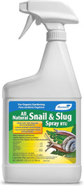 Monterey All Natural Snail &amp Slug Spray for Organic Gardening RTU 32 oz