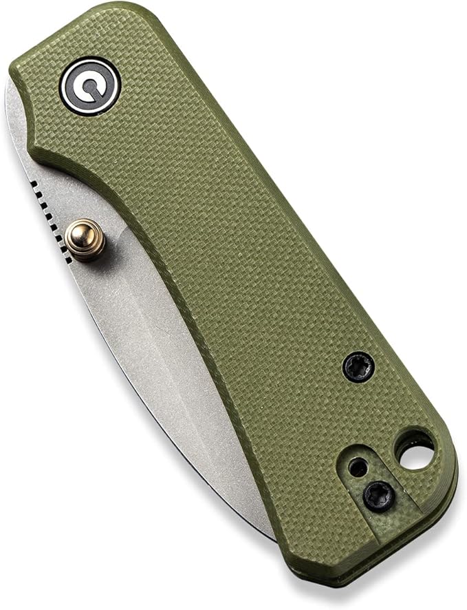 CIVIVI Baby Banter Small Pocket Folding Knife for EDC 2.34 Blade Ultra-compact Knife with Titanium Thumb Stud Opener C19068S-5 (Green)