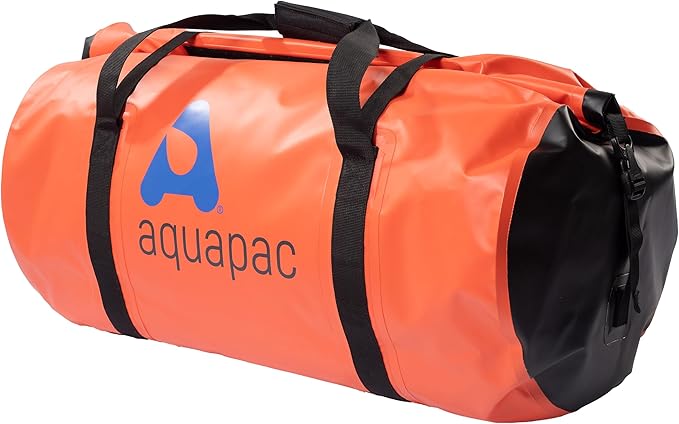 Aquapac Waterproof Duffel Bag 40 litres Orange IPX 6 Ideal for Watersports and Travel Keeps Kit and Equipment Dry