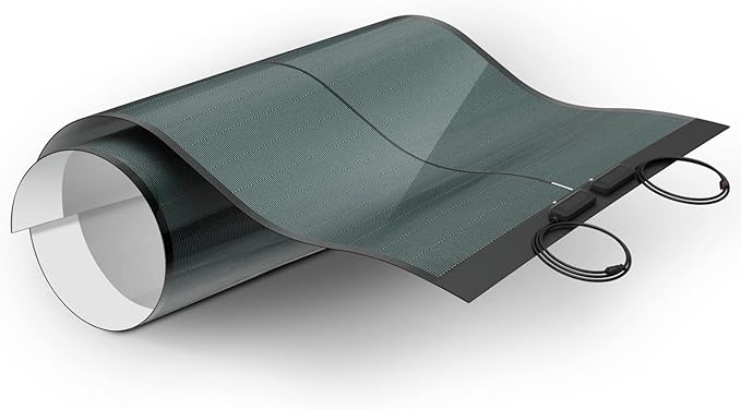BougeRV Yuma 200W CIGS Thin-Film Flexible Solar Panel The Most Flexible Solar Panel with Tape for Easy Installation