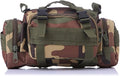 DLP Tactical Compact Range Bag/MOLLE Compatible EDC Bug Out Bag/Waist Pack (Woodland)