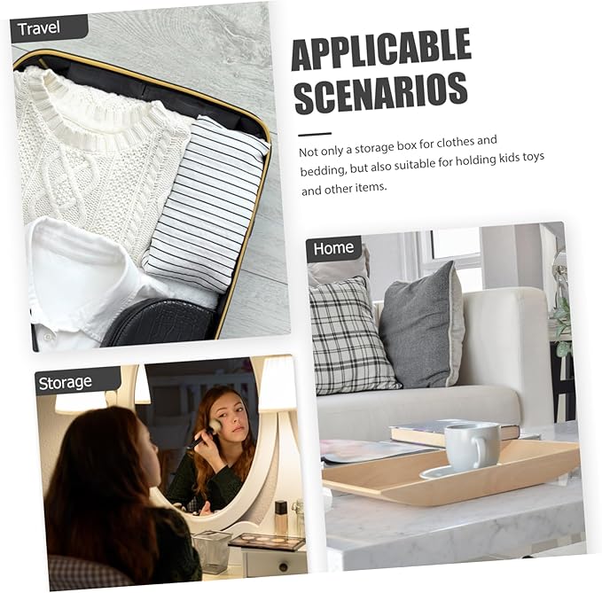 2pcs Foldable Bins Woven Storage Boxes Open Closet Organizer Clothes Storage Case Window Easy to Move Bedroom Containers