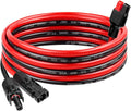 MOOKEERF 10AWG Solar Panel Cable to Anderson Connector - 10FT Solar Extension Cable with Anderson -Style Connector for Portable Power Station Solar Panel Solar Generator