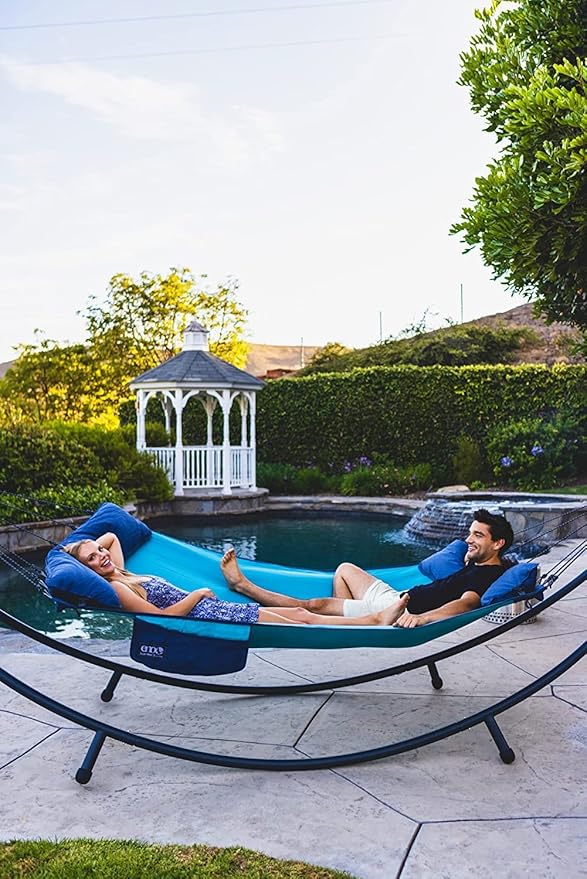 ENO SuperNest SL Hammock - 1 to 2 Person Backyard Hammock - Outdoor Patio Furniture for Backyard Lawn or Balcony - Pebble Grey