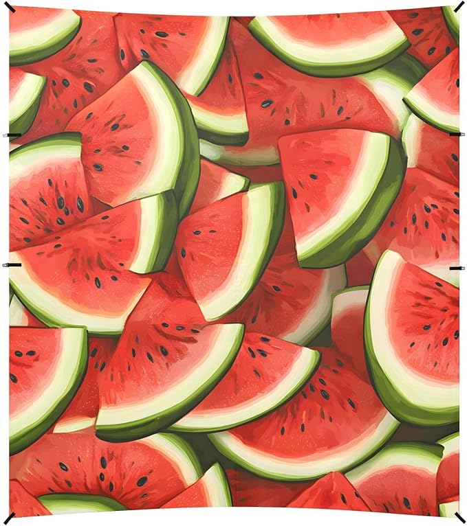 ALAZA Cut Watermelon Pattern Beach Tent Sun Shelter Portable Canopy Sunshade for Outdoor Camping Picnics Backyard Fun 10x9 ft