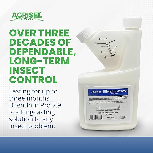 Agrisel Bifenthrin Pro 7.9 Insect Control Safe for Plants &amp Crops Insecticide Effective Against 125+ Insects Includes 3-Pack of Agrisel Protective Gloves 1 Gallon