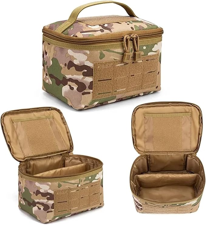 Outdoor Camouflage Tactical Bullet Storage Bag Molle Magazine Bag Hunting Handbag Hiking Camping Portable Wash Bag